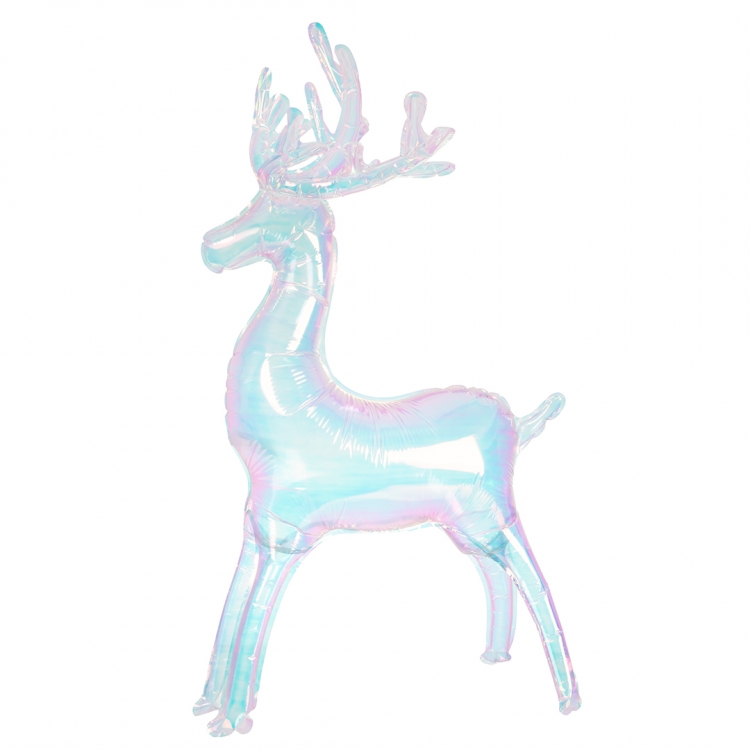 Шар Фигура 3D Олень, Прозрачный, Хамелеон (в упаковке)   